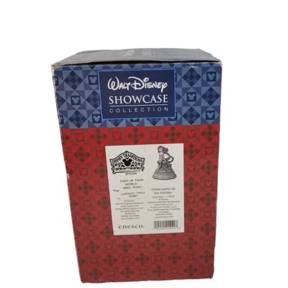 Jim Shore Part of Your World The Little Mermaid Ariel Music Rotating Disney Rare - Picture 10 of 11